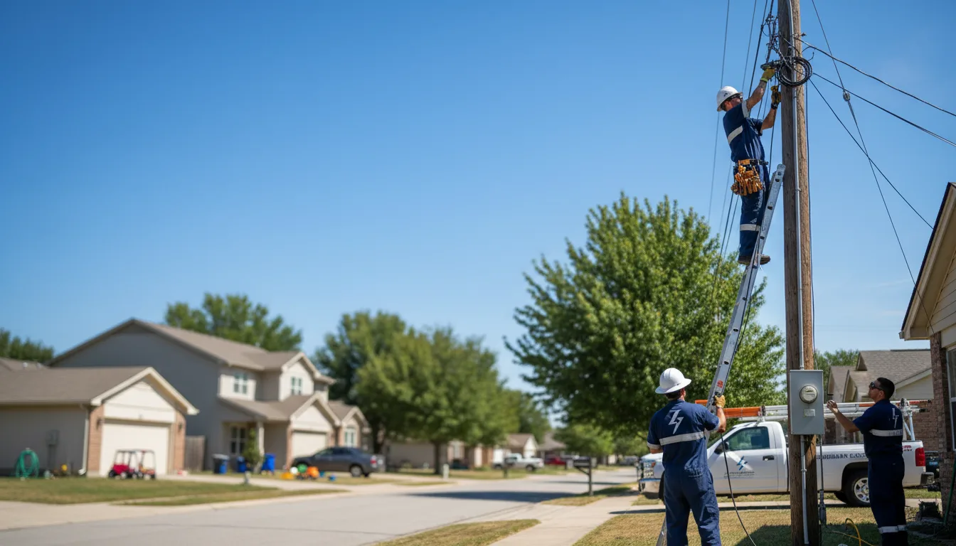 Residential electrician providing installation services in Brundidge, AL